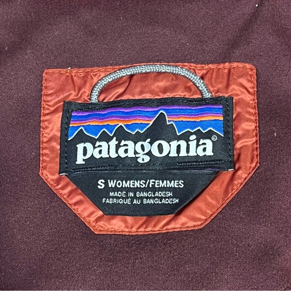 Patagonia Worn Wear Women’s Small Prow Bomber Jacket Quilted Down Roots Red 2017 - Picture 2 of 16